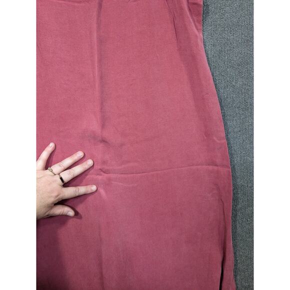 Focus USA Maxi Tank Dress Womens Large Slit Flowy Feminine Soft Dusty Dainty - Picture 5 of 13